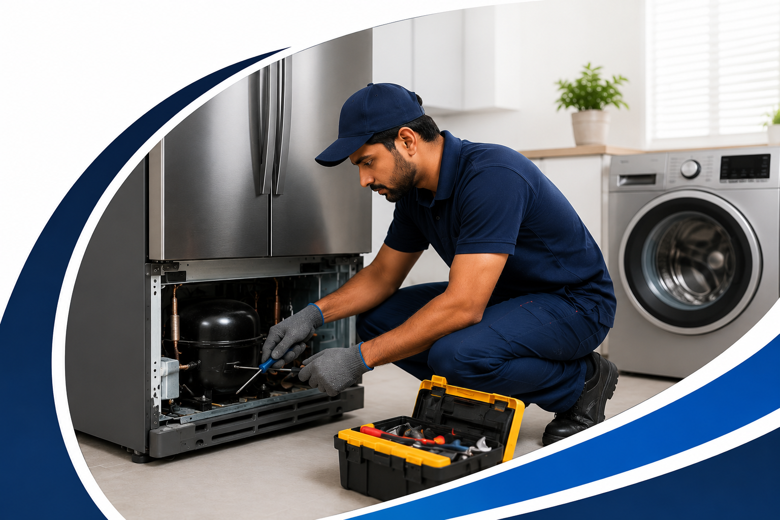 Samsung appliance repair service illustration